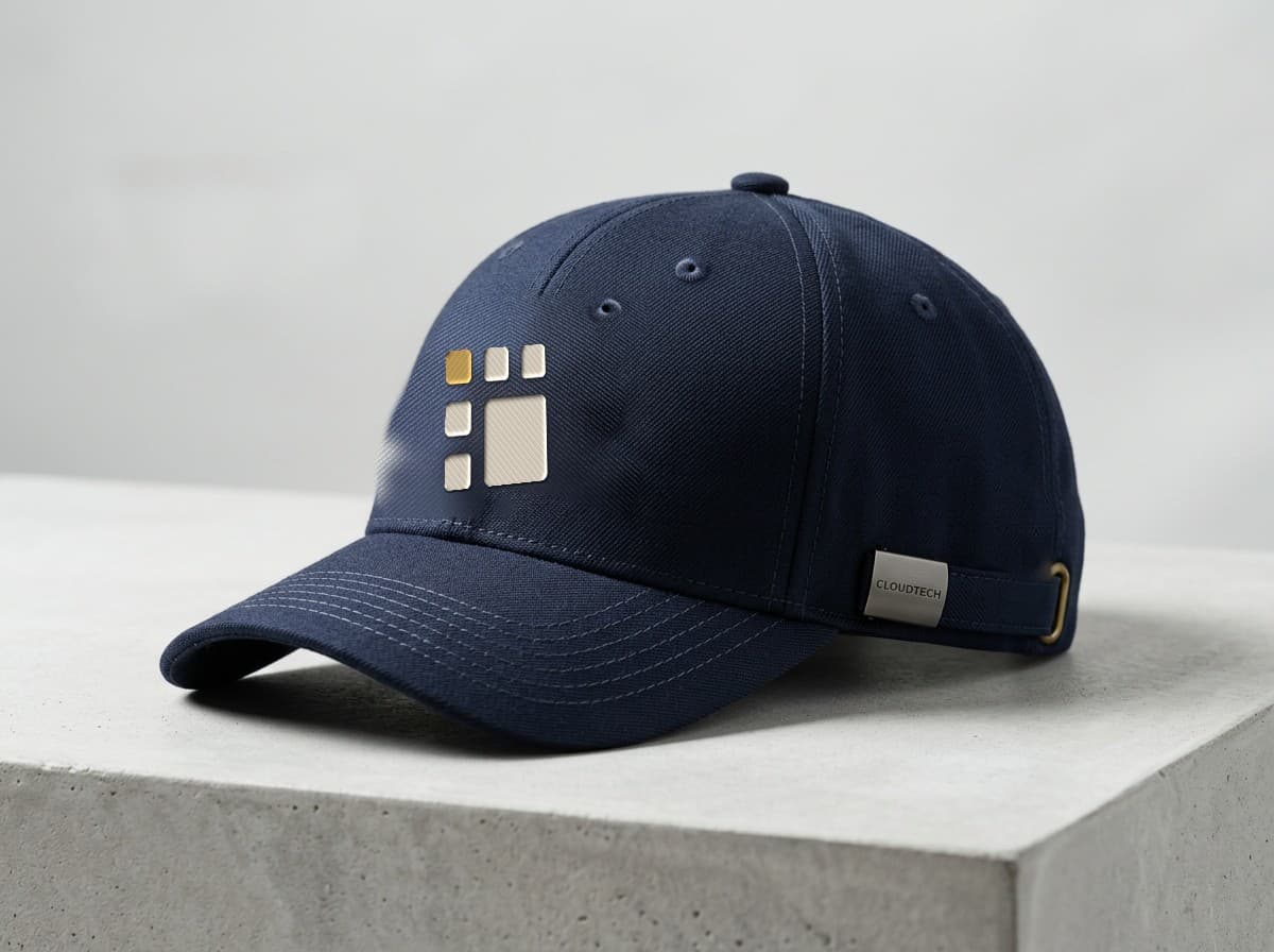 Navy CloudTech Executive Cap with the embroidered CloudTech mark